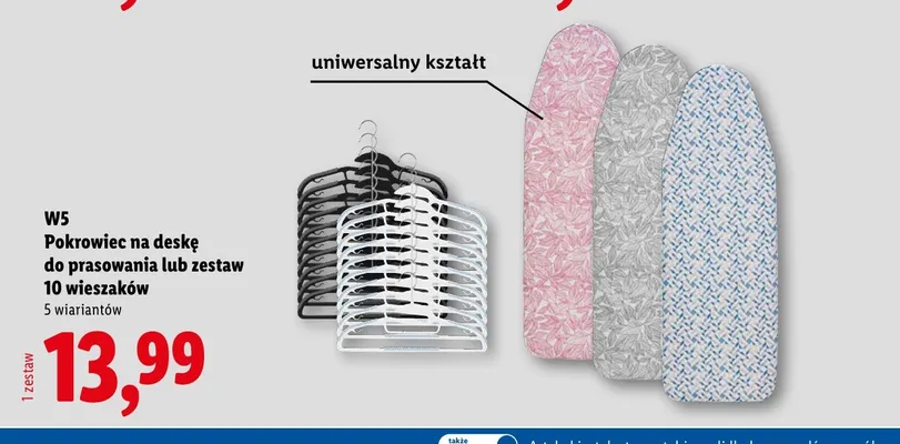 Zestaw wieszaków W5 10-pak promocja w Lidl