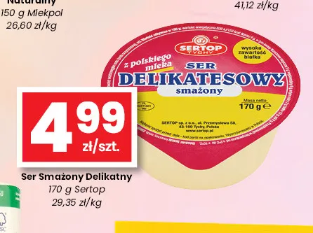 Ser smażony Delikatny Sertop promocja w emma MARKET
