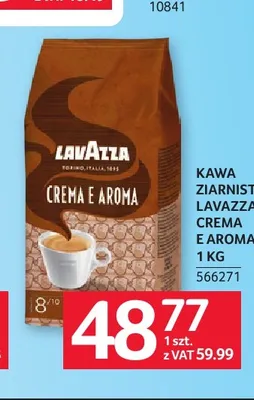 Kawa ziarnista Lavazza Crema e Aroma 1 kg promocja w Selgros