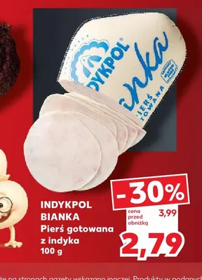 Pierś gotowana z indyka Bianka Indykpol promocja w Kaufland