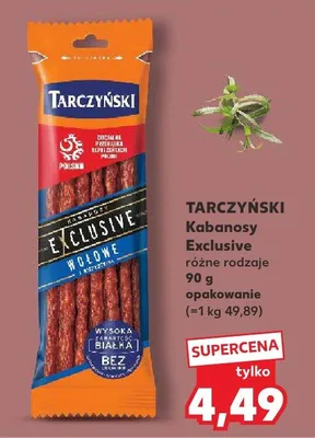 Kabanosy Exclusive różne rodzaje promocja w Kaufland