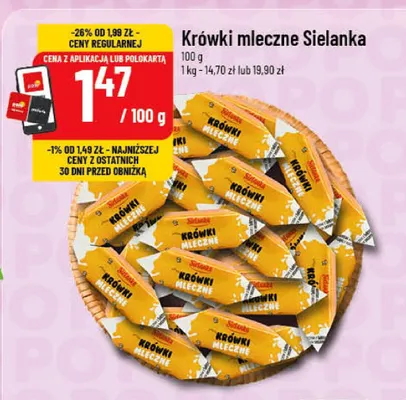 Krówki mleczne Sielanka promocja w POLOmarket