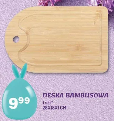 Deska bambusowa 28x18x1cm promocja w Arhelan
