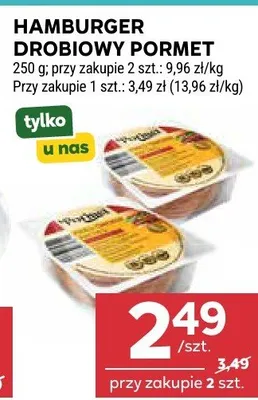 Hamburger drobiowy Pormet promocja w Stokrotka