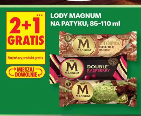 Lody na patyku Magnum Pistachio Signature promocja w Biedronka