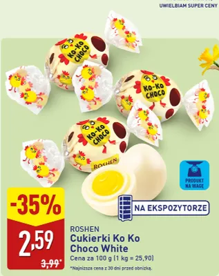 Cukierki Ko Ko Choco White promocja w Aldi