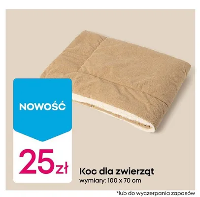 Koc dla zwierząt promocja w Pepco
