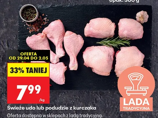 Świeże udo z kurczaka promocja w Biedronka