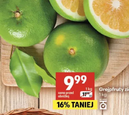 Grejpfruty zielone promocja w Delikatesy Centrum