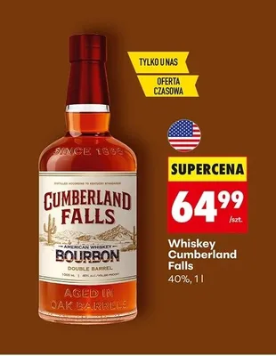 Whiskey Cumberland Falls 40% promocja w Biedronka