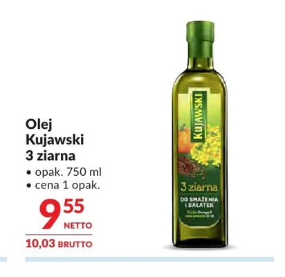 Olej Kujawski 3 ziarna promocja w Makro