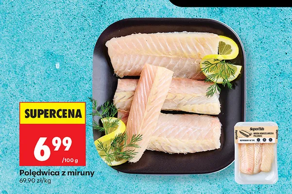 Polędwica z miruny SuperFish promocja w Biedronka
