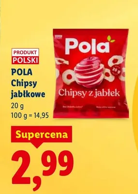 Chipsy jabłkowe promocja w Lidl