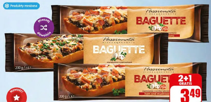 Zapiekanka z szynką i pieczarkami Passionata Iglotex promocja w Dino