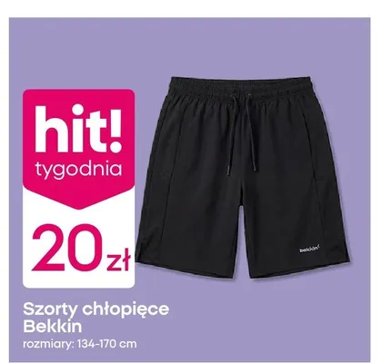 Szorty chłopięce Bekkin promocja w Pepco