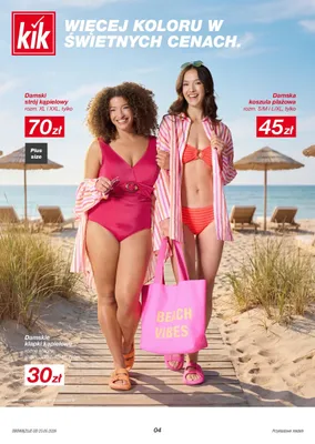Damskie klapki kąpielowe rozm. 36/37-40/41 promocja w KiK