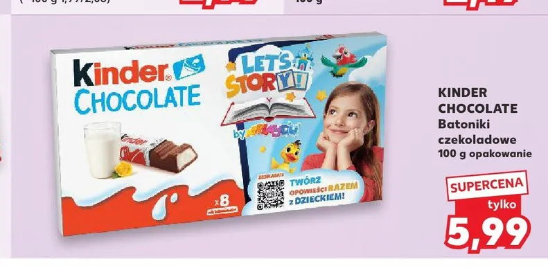 Batoniki czekoladowe Kinder Chocolate promocja w Kaufland