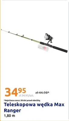 Wędka teleskopowa Max Ranger 1,80m promocja w Action
