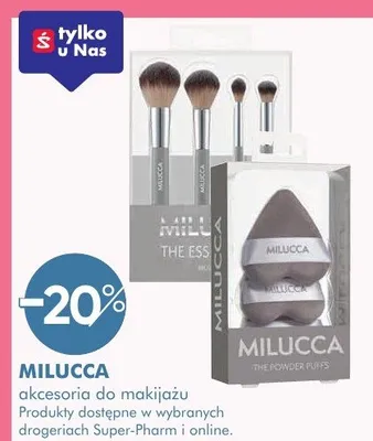 Akcesoria do makijażu Milucca promocja w Super-Pharm