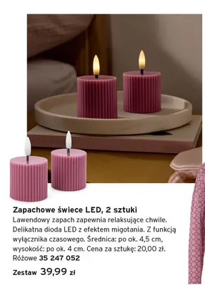 Zapachowe świece LED 2-pak promocja w Tchibo