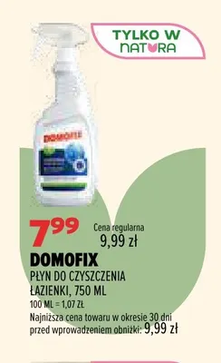 Płyn do czyszczenia łazienki Domofix promocja w Drogerie Natura
