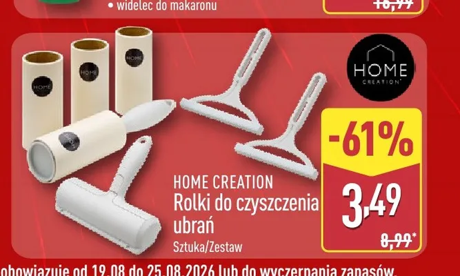 Rolki do czyszczenia ubrań Home Creation promocja w Aldi