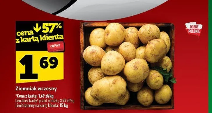 Ziemniak wczesny promocja w TOPAZ