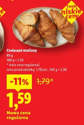 Croissant maślany promocja w Lidl