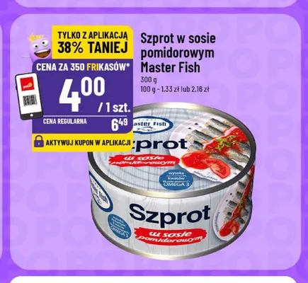 Szprot w sosie pomidorowym Master Fish promocja w POLOmarket