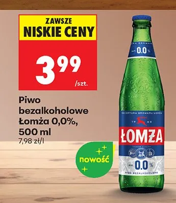Piwo bezalkoholowe 0,0% promocja w Biedronka