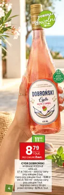 Cydr Dobroński Malina z limonką promocja w Twój Market