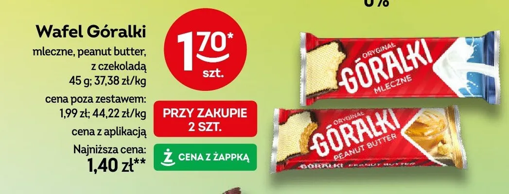 Wafel Góralki mleczne promocja w Żabka