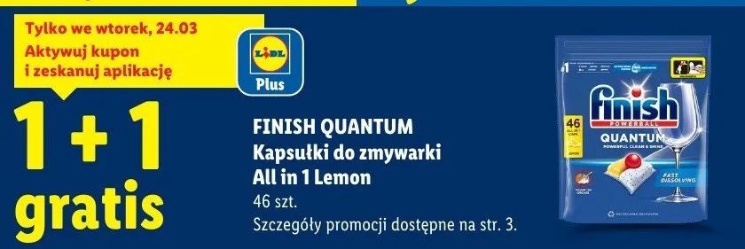 Kapsułki do zmywarki All in 1 Lemon promocja w Lidl