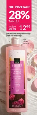 Krem pod prysznic Avon Senses L'Amour Sunrise promocja w AVON