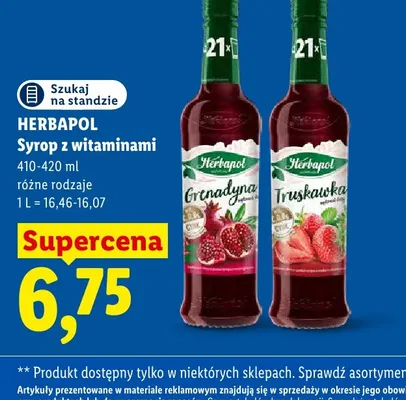 Syrop z witaminami Herbapol Grenadyna promocja w Lidl