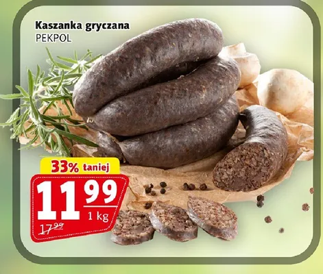 Kaszanka gryczana Pekpol promocja w Prim Market