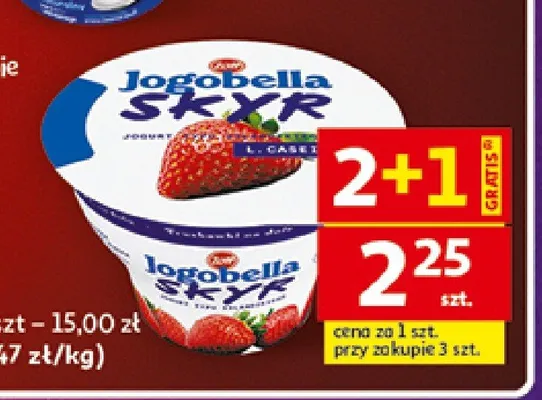 Jogurt typu skyr Zott Jogobella promocja w Auchan