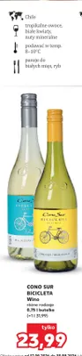 Wino białe Cono Sur Bicicleta Unwooded Chardonnay promocja w Kaufland
