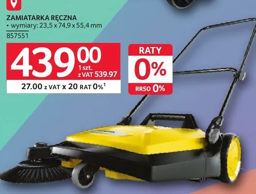 Zamiatarka ręczna KARCHER promocja w Selgros
