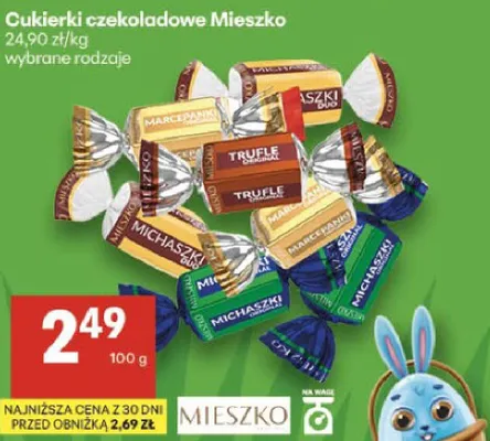 Cukierki czekoladowe Mieszko promocja w Delikatesy Centrum
