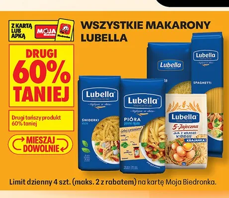 Makarony Lubella promocja w Biedronka