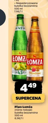 Piwo Łomża Miodowe promocja w Netto