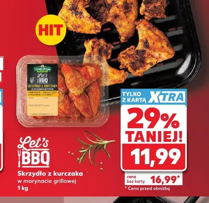 Skrzydło z kurczaka w marynacie grillowej Let's BBQ promocja w Kaufland