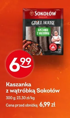 Kaszanka z wątróbką Sokołów promocja w Żabka
