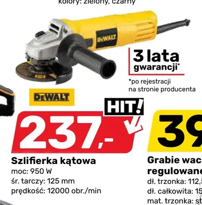 Szlifierka kątowa DeWalt 950W 125 mm promocja w Bricomarche