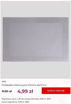 Podkładka dekoracyjna Marlina 46x31 cm home&you promocja w home&you