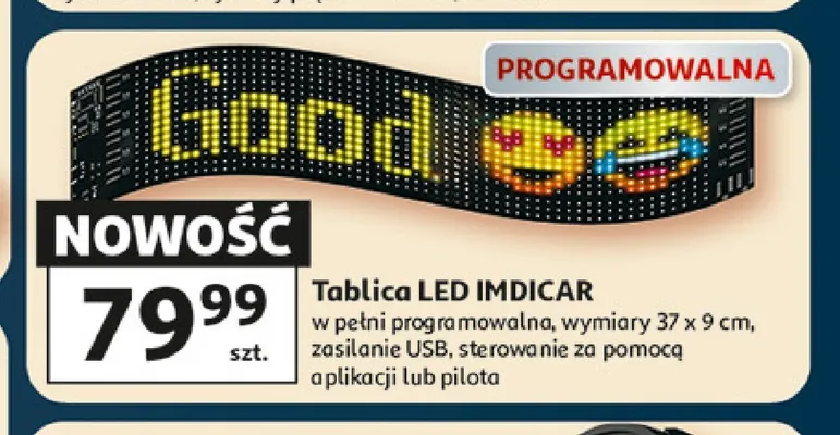 Tablica LED IMDICAR promocja w Auchan