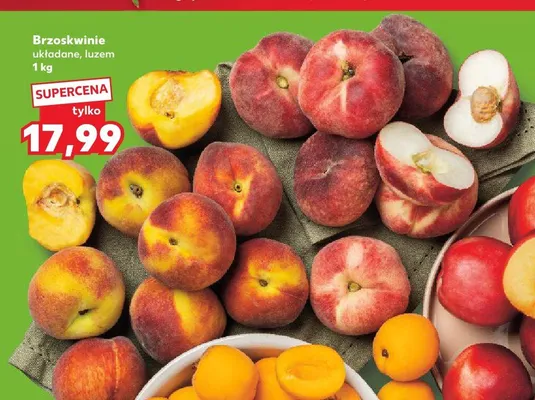 Brzoskwinie układane luzem promocja w Kaufland