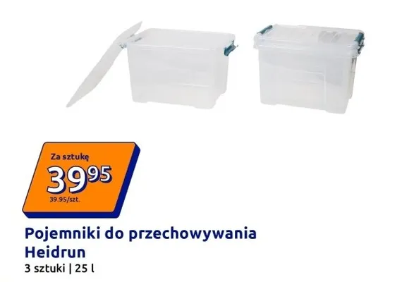 Pojemniki do przechowywania promocja w Action