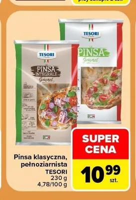 Pinsa pełnoziarnista Tesori promocja w Carrefour